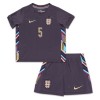 Officiële Voetbalshirt + Korte Broek Engeland Stones 5 Uit EK 2024 - Kids